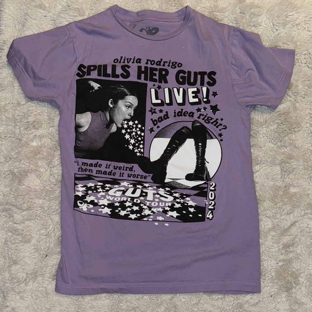 Purple Graphic T-Shirt Olivia Rodrigo